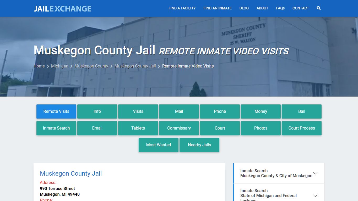 Video Visitation - Muskegon County Jail, MI - Jail Exchange